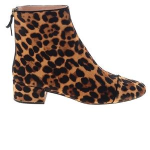 J.Crew Leopard Ankle Boots Size 5.5